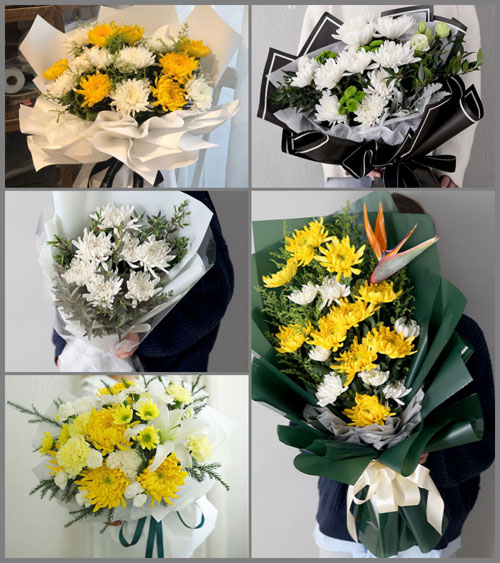 山东临沂沂南县辛集镇白事花束代送
